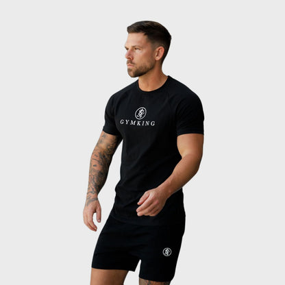 Gym King Pro Logo Black Twin set